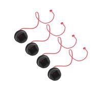 CIYODO 4Pcs Portable Pool Cue Chalk Holders Rubber Caps Snooker Billiard Accessories for Professional Players and Pool Table Use