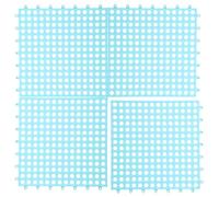 CIYODO 4PCS Rabbit Cage Mats Washable Bunny Foot Pads Sturdy PET Floor Cushions for Guinea Pigs Chinchillas and Small Animals Non-Slip Design