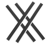 CIYODO 4pcs Replacement Rubber Lip for Dustpan Edge Strips Soft Sealing Bars for Enhanced Grip and Easy Installation Dustpan Repair Parts for Household Cleaning