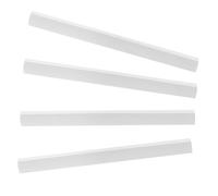 CIYODO 4pcs Rubber Lip Replacement Strips for Dustpan Edges Soft Rubber Insert Bars Easy to Cut and Install Compatible with Various Broom Shovels and Cleaning Tools Grey