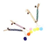 CIYODO 4pcs Silvervine Cat Chew Sticks Colorful Activity Toys for Indoor Cats Teeth Cleaning Dental Care Play Sticks Interactive Teaser Wand for Feline Fun Bonding