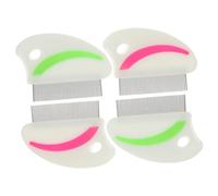 CIYODO 4PCS Stainless Steel PET Flea Removal Comb Set Cat and Dog Grooming Brush PET Dust Remover for Effective Cleaning Random Style