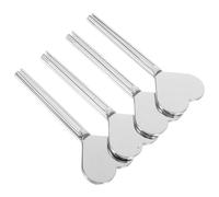 CIYODO 4pcs Stainless Steel Toothpaste Squeezer Keys Manual Tube Roller Presser for Toothpaste Creams Hand Lotion Metal Saver for Home Travel Bathroom Use