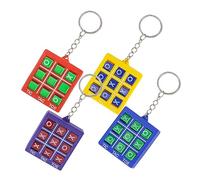 CIYODO 4Pcs Type Chess Keychains for Fun Party Favors Practical Key Rings Creative Chess to Enhance Problem Solving Skills Logic for Birthday
