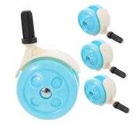 CIYODO 4pcs Walker Wheels Replacement for Walkers Wear-Resistant Plastic Casters with Flexible Steering Detachable Design for Easy Cleaning Suitable for Hardwood Floors and Carpets