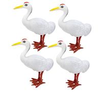 CIYODO 4Pcs Wind Up Crane for Funny Clockwork Animal Jumping Interactive Preschool Playthings present for Fun Desktop Decorations