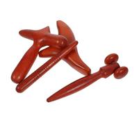 CIYODO 4pcs Wooden Massage Stick Gua Sha Scraping Tool for Muscle Relaxation Body Sculpting Wood Material Easy Grip for Self-massage and Cellulite Relief