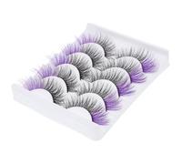 CIYODO 5 Pairs Natural Faux Eye Lashes Half False Eyelash Extensions with Box Lightweight Flexible Skin-friendly for Daily Makeup Weddings Parties and Photography