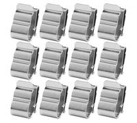 CIYODO 50 Pcs Photovoltaic Cable Clamps Stainless Steel Solar Panel Wire Clips 6mm² Double Wire Fasteners for Outdoor Solar Energy Installations