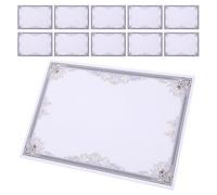 CIYODO 50 Sheets Blank Honor Certificate Paper with Elegant Floral Borders Printable Award Certificate Paper for Academic Volunteer Teacher Recognition Vertical Horizontal Use