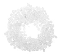 CIYODO 500pcs DIY Hair Tie Buckles Plastic Hair Rope Holders Lightweight Snap Clips for Women Craft Supplies Secure Ponytail Fixing