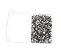 CIYODO 500pcs Silver Nickel-plated Round Head Thumbtacks for Office and Home Sharp Iron Nail Pins for Cork Boards Bulletin Boards Posters Photos Maps and Craft Decoration