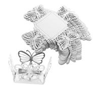 CIYODO 50pcs Decorative Candy Boxes Butterfly Style Hollow Chocolates Packaging Box