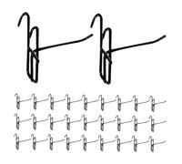 CIYODO 50pcs Heavy Duty Metal Grid Hooks for Pegboard Wire Shelving Strong Load Storage Hangers with Easy Installation Adjustable Multifunctional Wall Display Organizers for Home Office