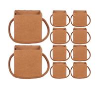 CIYODO 50pcs Kraft Paper Flower Bags with Handle, Sturdy Material and Nylon Rope, Succulent Wrap Bags for Bouquets and Greenery, for Home Decor and Weddings, Keeps Plant Roots Stable