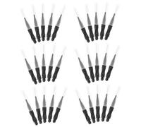 CIYODO 50pcs Micro Eyebrow Brushes with Cap for Lash Lamination and Eyelash Extensions Small Black Lash Wands for Precise Makeup Suitable for Home Travel and Professional Beauty Salons