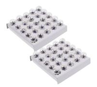 CIYODO 50pcs Miniature Screw Light Bulbs 2.5v E10 Screw Base Mini Light Bulb Kit for Student Experiments Easy Installation Versatile Use