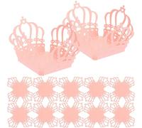 CIYODO 50Pcs Pink Chocolate Decorative Paper Lace Wrappers for Premium Candy Boxes Party Favor Packaging Boxes