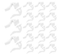 CIYODO 50pcs Radiator Hooks for Radiator Racks White Abs Plastic Clips with Strong Loadbearing Capacity for Bathroom and Office Use Aesthetic Space Enhancement
