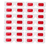 CIYODO 50pcs Red Glasses for Colorful Visual Experience for Parties Concerts and Home Entertainment Lightweight Eyeglasses for Valentine's Day and Classroom Rewards
