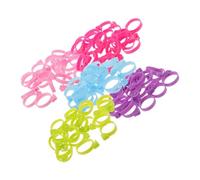 CIYODO 50pcs Reusable Silicone Bag Ties Sealing for Piping Bags for Baking Cooking Parties Securely Seal Pastry