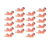 CIYODO 50pcs Sleeping Figurines Cute Cartoon Ornaments for Home Decor Party Decorations and Cake Toppers Reusable Plastic for Celebrations