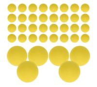 CIYODO 50pcs Yellow EVA Foam Launch Balls 2cm Soft Foam Refill Rounds for Blasters Lightweight Projectiles for Outdoor Games and Target Practice