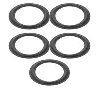 CIYODO 5Pcs 6.5-Inch Foam Sponge Speaker Surround Edge Rings Replacement Parts for Speaker Repair Black Rings Set Suitable for Woofer and Home Audio Surround Repair