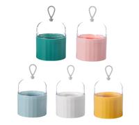 CIYODO 5Pcs Beauty Sponge Storage Case Portable Makeup Sponge Box with Ventilation Design for Travel Everyday Use Colors
