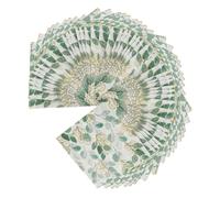 CIYODO 5pcs Floral Paper Napkins for Dinner Parties Bathroom Use and Table Decor Boho Style Party Supplies Per Pack