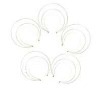 CIYODO 5pcs Iron Goddess Crown Headband Three-layer Baroque Tiara Hair Hoop for Women and Sturdy Headpiece with Smooth Edges for Weddings Birthday Parties Prom and Formal Events