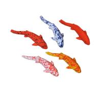 CIYODO 5pcs Mini Koi Fish Realistic Artificial Fish Decor for Aquariums for Fairy Gardens and Ponds Lifelike Koi Carp Figurines Easy DIY Setup