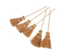 CIYODO 5PCS Miniature Brooms Set Dollhouse Cleaning Accessories for DIY Collectors for Kitchen and Garden Decor Mini Furniture for Dollhouse