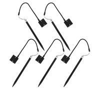 CIYODO 5pcs Resistive Touchscreen Stylus Pen Set with Metal Tip, Spring Lanyard, and Fixed Base for Pos Machines and Note Taking Accessories