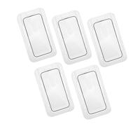 CIYODO 5pcs Tempered Glass Screen Protector for Coverage Shatterproof Film Ultra Clear Clarity Shockproof Design Supports Fingerprint Unlock