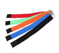 CIYODO 5pcs Three Legged Race Bands for Team-Building Games - Colorful Elastic Leg Binding Wraps for and Adults, Outdoor Relay, Gym Class, Field Day, Birthday Party Supplies