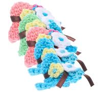 CIYODO 5Pcs Tiny Woolen Mini Hats for Adornment Accessories for Dollhouse Playtime for Birthdays and Christmas Versatile Party Decoration Random Color