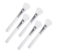 CIYODO 5pcs Transparent Silicone Face Mask Brush Lightweight Facial Mud Applicator for Even Mask Application Compact Beauty Tool for Eyes Nose Travel Skincare
