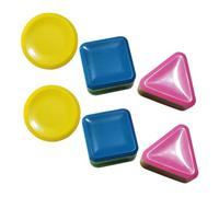 CIYODO 6 pcs Geometric Rhythm Shaker for Square Triangle Round Percussion Instruments for Kindergarten Music Teaching Musical to Develop Rhythm Skills and Shape Recognition