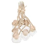 CIYODO 6 Pcs Mini Car Perfume Bottles Set - Empty Hanging Fragrance Pendants for Vehicle Interior, Assorted Shapes (Flat Oval 8Ml, Transparent Cap 15Ml, Square 6Ml, Cylinder 8Ml, Diamond