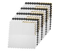 CIYODO 60pcs Disposable Paper Hand Towels with Scalloped Edges Elegant and Pearl White Party Serviettes for Weddings Birthdays Restaurant Events and Quick Cleanup