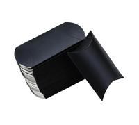 CIYODO 60Pcs Kraft Paper Pillow Boxes with Black Jute Rope Party Favor Candy Containers for Birthday Christmas Valentines Day Festival Treat Holders