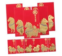 CIYODO 60pcs Year Horse Red Envelopes Lucky Money Packets for Spring Festival Weddings Holiday Presents Traditional Chinese Red Packets Symbolizing Prosperity and Fortune