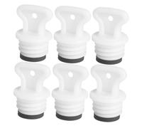 CIYODO 6Pcs 21Mm Rubber Hot Water Bottle Caps Replacement Plugs with Seal Ring, Medium Size Hot Water Bag Lid Stoppers for Leak Prevention and Safe Heat Retention