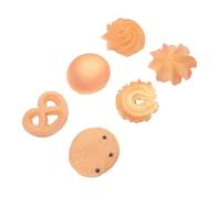 CIYODO 6pcs Biscuit Hairpins Funny Kawaii Hair Clips for Lightweight Hair Barrettes Cute Accessories for Long Curly Braided
