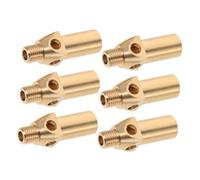CIYODO 6pcs Brass Propane Gas Jet Nozzles for Wok and Grill Gas Burners Replacement Parts Quick Connect Fitting Hose