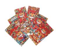 CIYODO 6pcs Chinese Year Red Envelopes National Dragon Design Traditional Lunar Year Red Packets for Spring Festival Money and Party Decoration