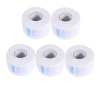 CIYODO 6pcs Disposable Neck Paper with Case for Hairdressing Salon Barber Neck Covering Strips Neckband Paper Dispenser Box for Haircutting and Styling