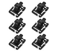 CIYODO 6pcs Drinking Water Bag Pipe Fixing Clip Backpack Water Bottle Tube Strap Clamps Black