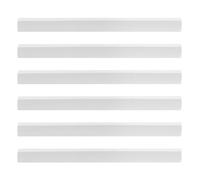 CIYODO 6pcs Dustpan Edge Rubber Refills: 10.2 Inch Soft Rubber Strip Replacement for Dustpan - Easy to Replace Edge Refills Lip for Repair